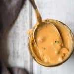 spoonful of low calorie thai peanut dressing