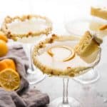 Game of Thrones inspired cocktail of lemon cake martini