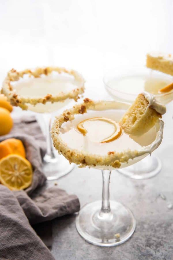 Game of Thrones inspired cocktail of lemon cake martini