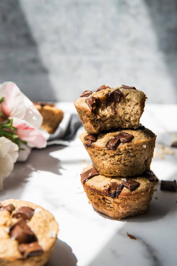 stake of muffins in the sunshine