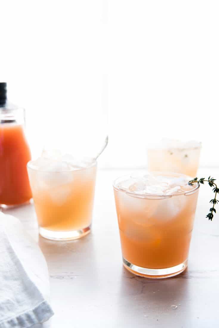 Pink Grapefruit Gin Cocktail Hunger Thirst Play