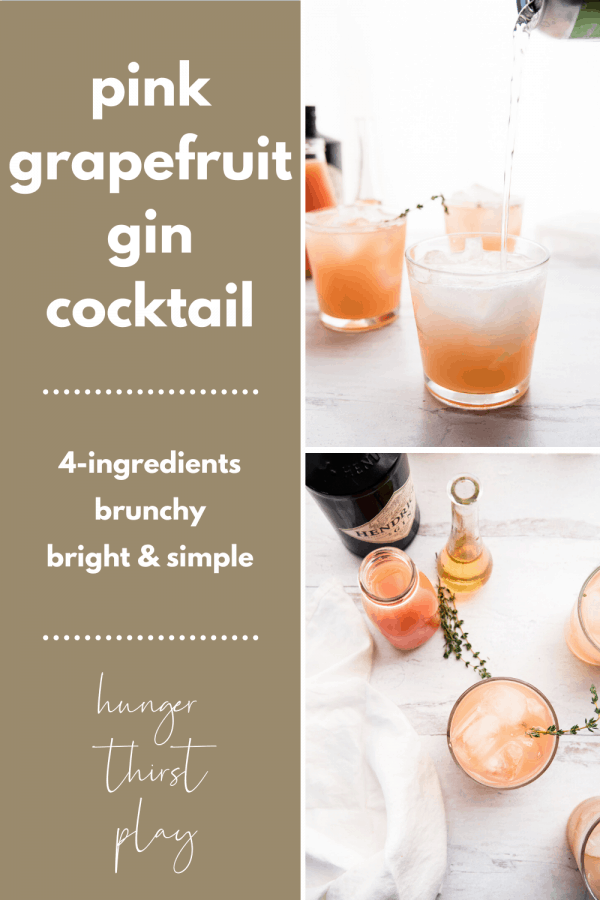 collage of grapefruit cocktail photos
