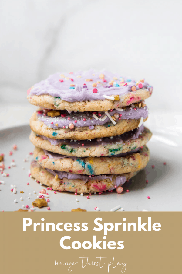 sprinkle cookies stacked on each other