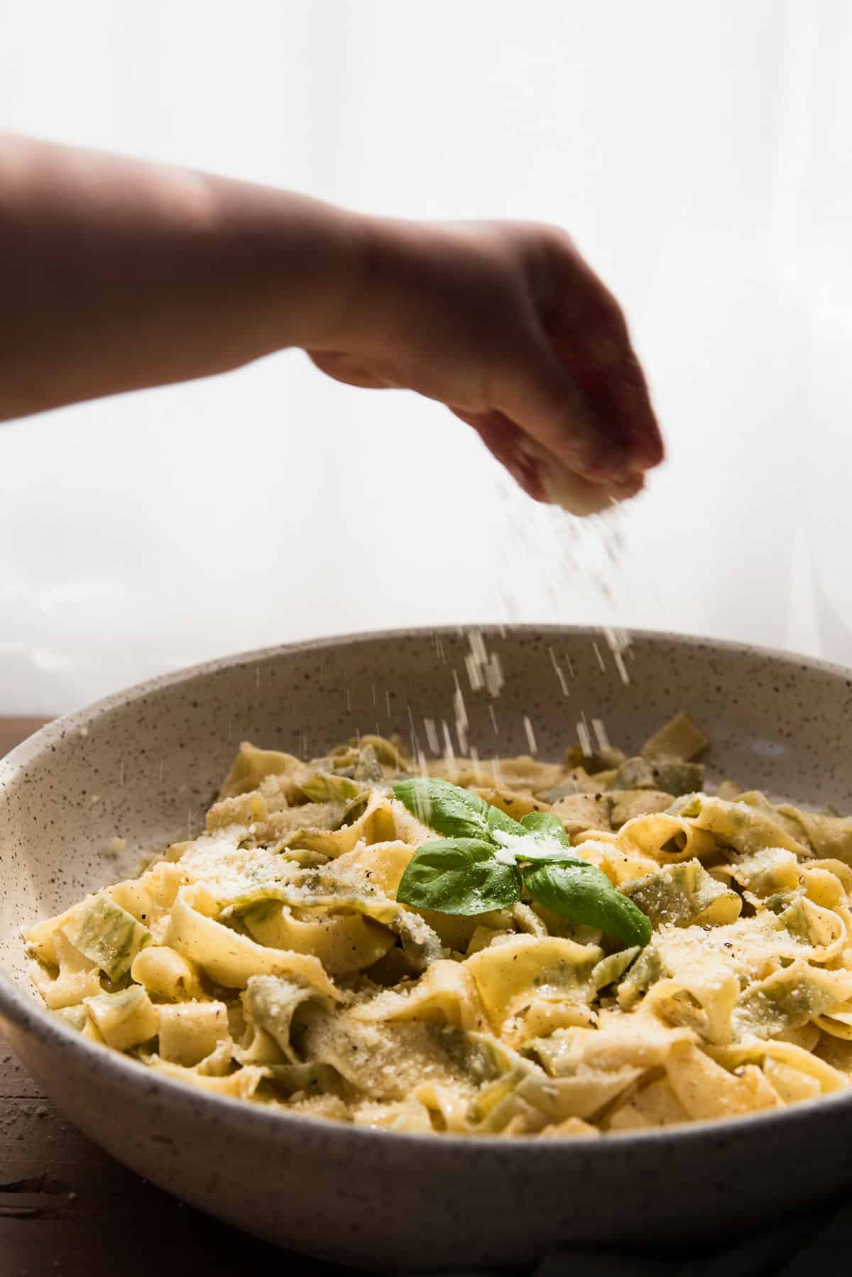 Homemade Basil Pasta with Garlic Brown Butter Hunger Thirst Play