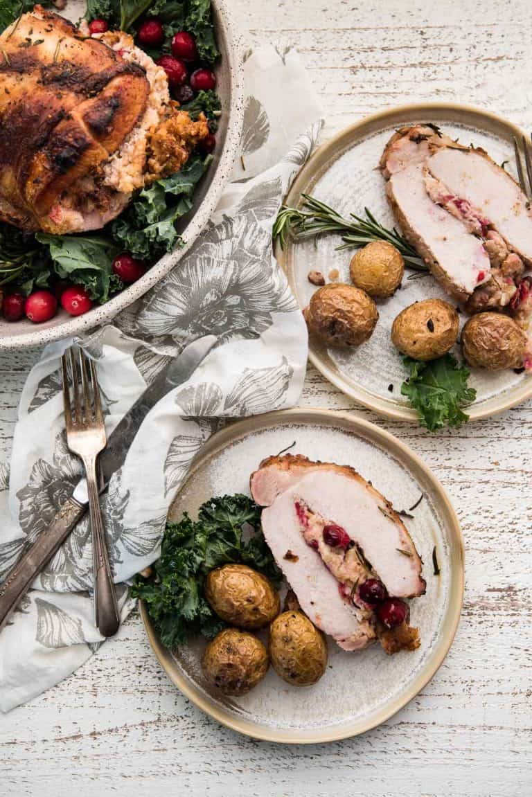 Cranberry Gouda Stuffed Pork Roast - Hunger Thirst Play