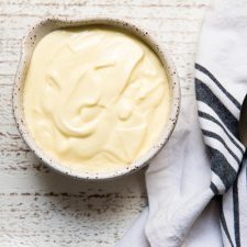 bowl of mayo with spoon