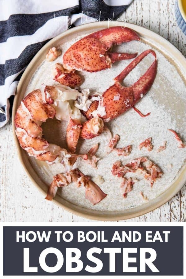lobster meat de shelled arranged like a whole lobster on a plate
