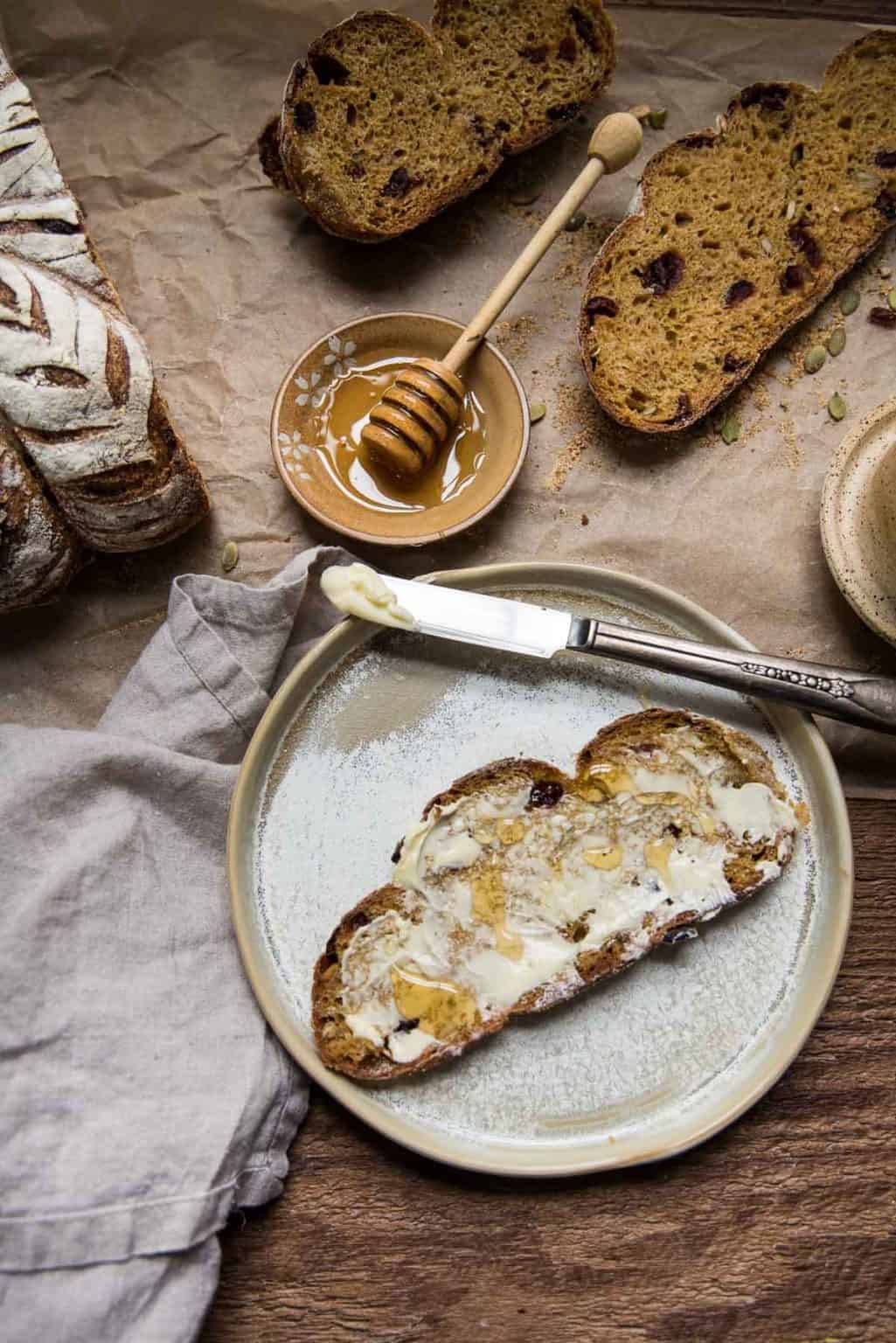 Whole Wheat Sourdough Pumpkin Bread Hunger Thirst Play