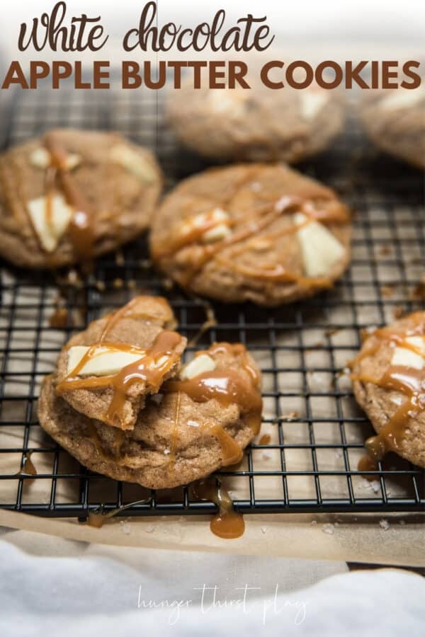 stacked pieces of apple butter cookies