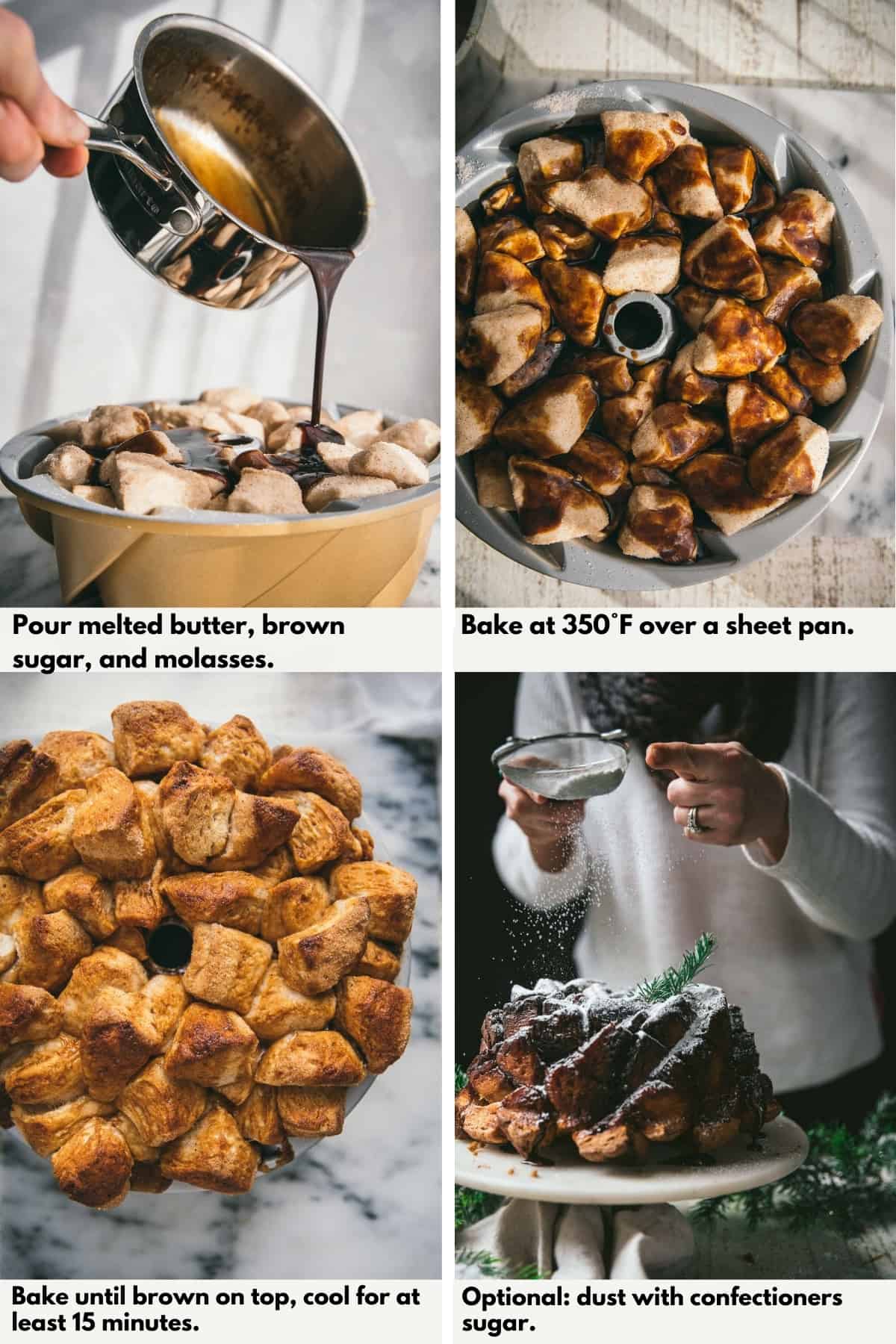 Dutch Oven Monkey Bread in a Bundt Pan 