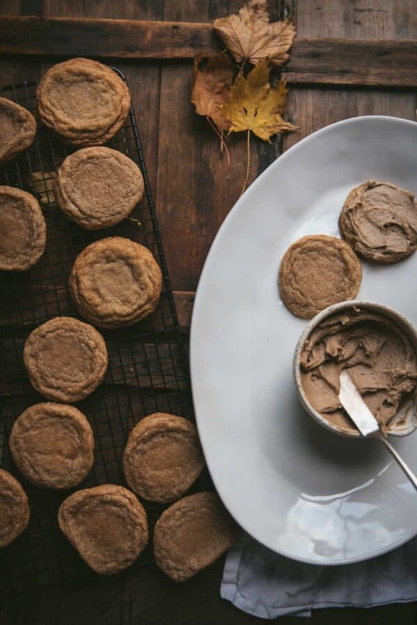 cookies cooling on a wire rack