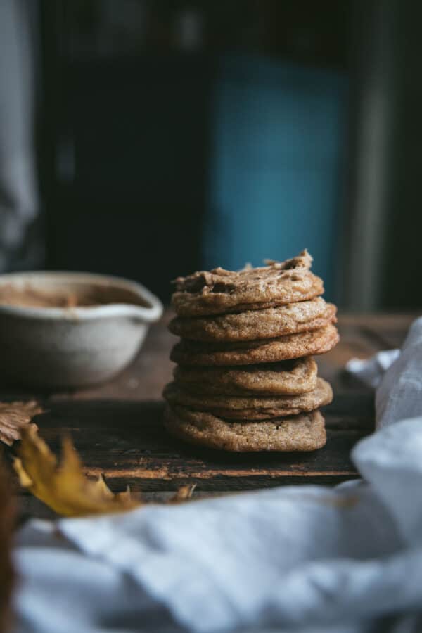 stacked snickerdoodle cookies