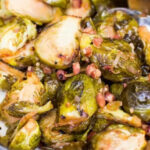 diced pancetta roasted with brussels sprouts
