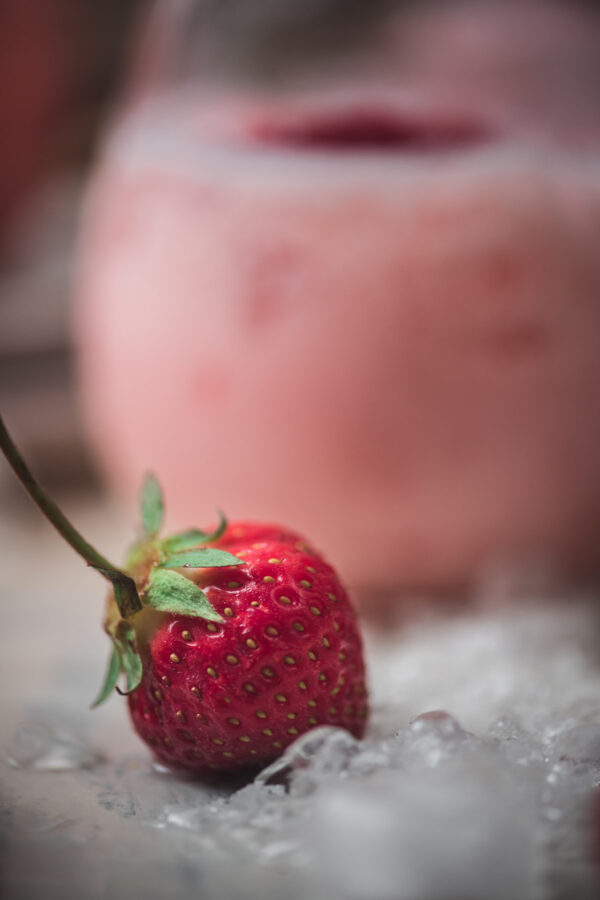 strawberry with a long stem