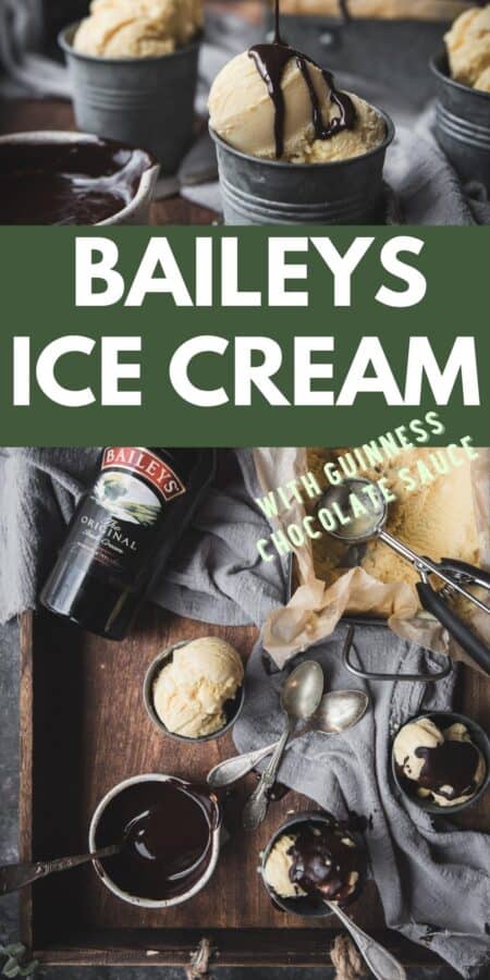 collage of baileys ice cream pictures