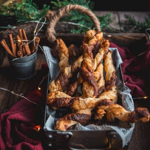 Gingerbread Puff Pastry Twists